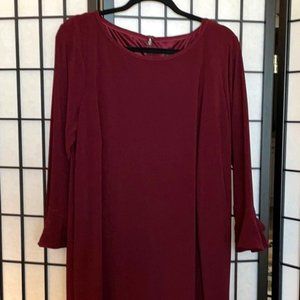 NWT! Laundry by Shelli Segal Burgundy Dress